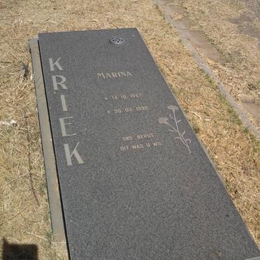 KRIEK Marina 1967-1990