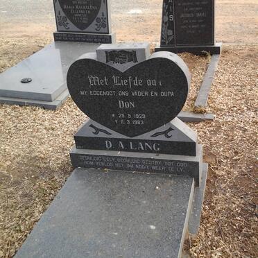 LANG D.A. 1929-1983