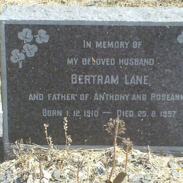 LANE Bertram 1910-1957