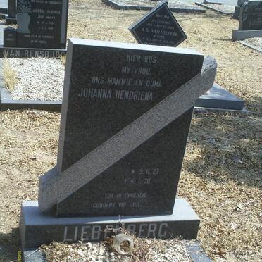 LIEBENBERG Johanna Hendriena 1927-1978