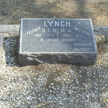 LYNCH B.T.M. 1901-1970 &amp; M.A. 1903-1971