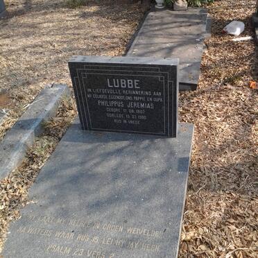 LUBBE Philippus Jeremias 1907-1980