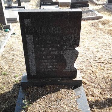 LOMBARD Johannes Hendrik 1903-1968