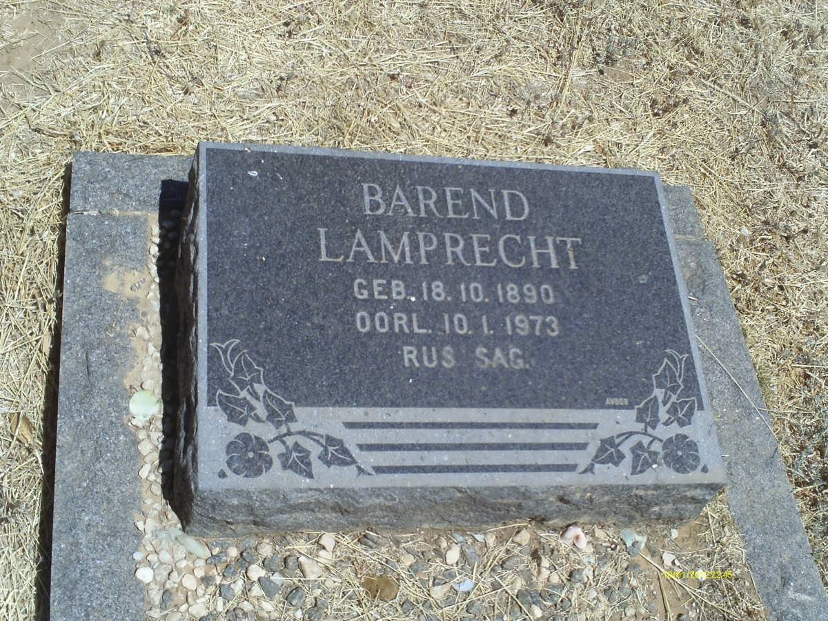 LAMPRECHT Barend 1890-1973