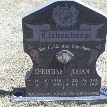 LIEBENBERG Johan 1933-1999 &amp; Christine 1936-1999