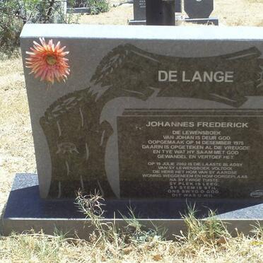 LANGE Johannes Frederick, de 1975-2002