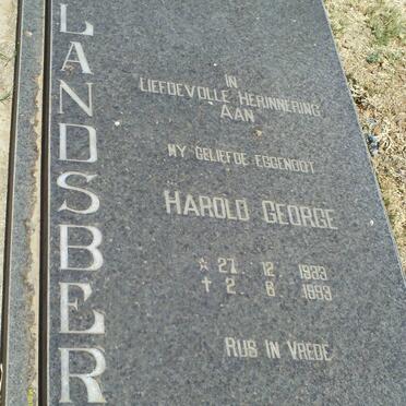 LANDSBERG Harold George 1933-1993