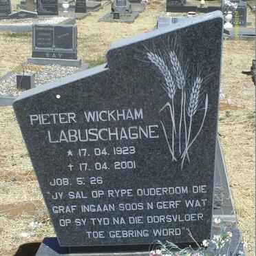 LABUSCHAGNE Pieter Wickham 1923-2001