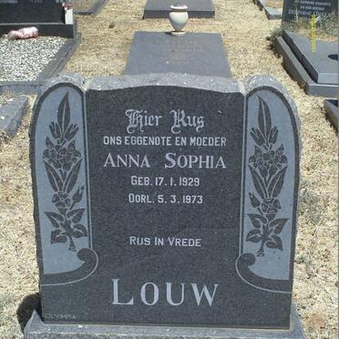 LOUW Anna Sophia 1929-1973