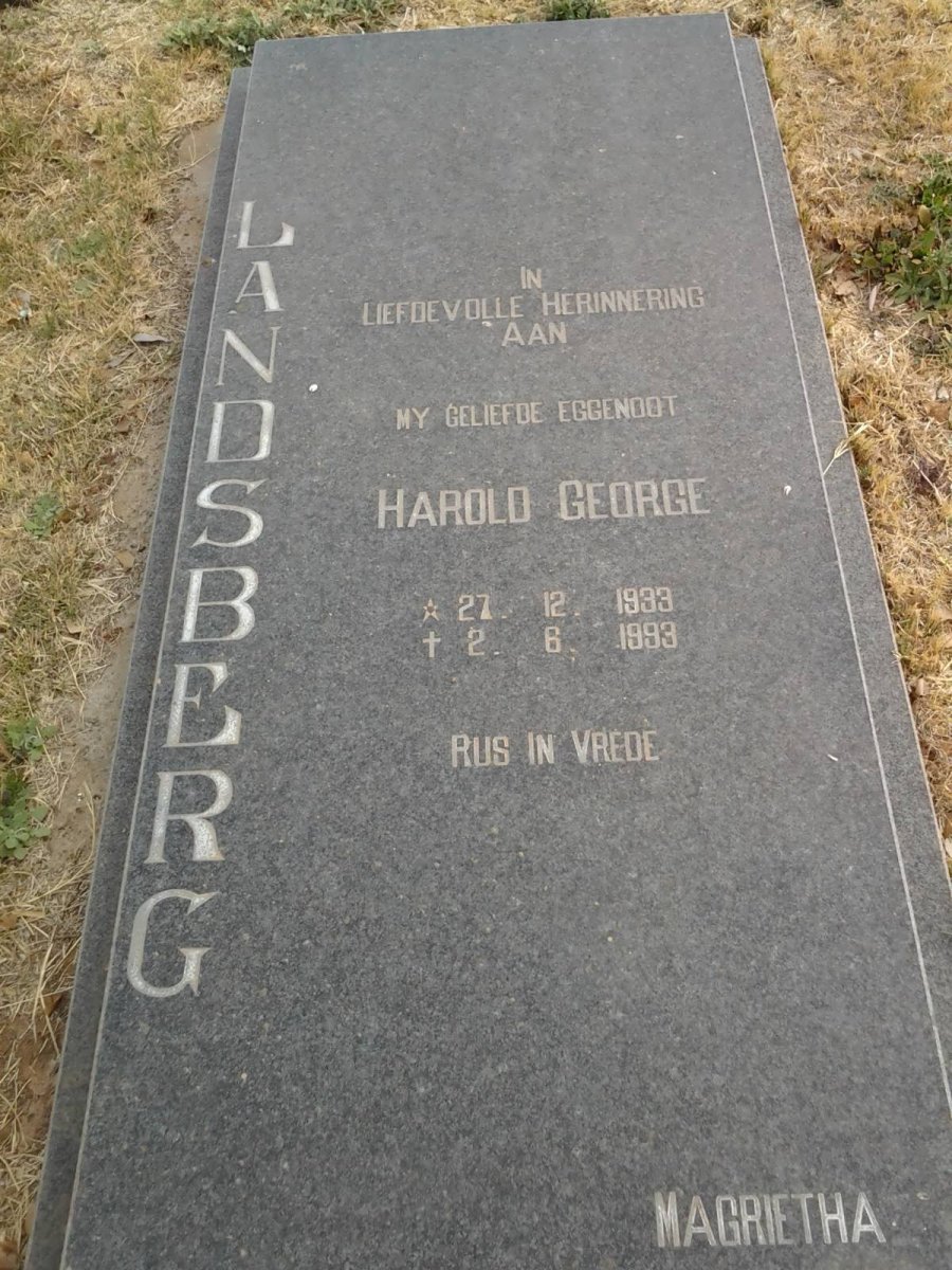 1LANDSBERG Harold George 1933-1993