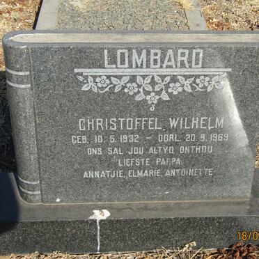 LOMBARD Christoffel Wilhelm 1932-1969