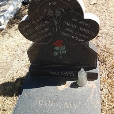 MOSS Allen Winston 1943-1992 &amp; Sarah Maryna 1947-1998