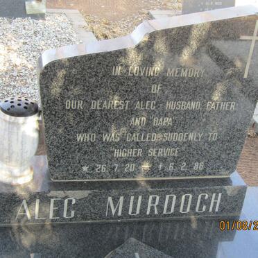 MURDOCH Alec 1920-1986
