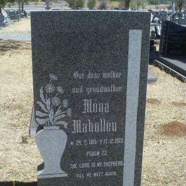 MAHOLLEN Mona 1915-1973