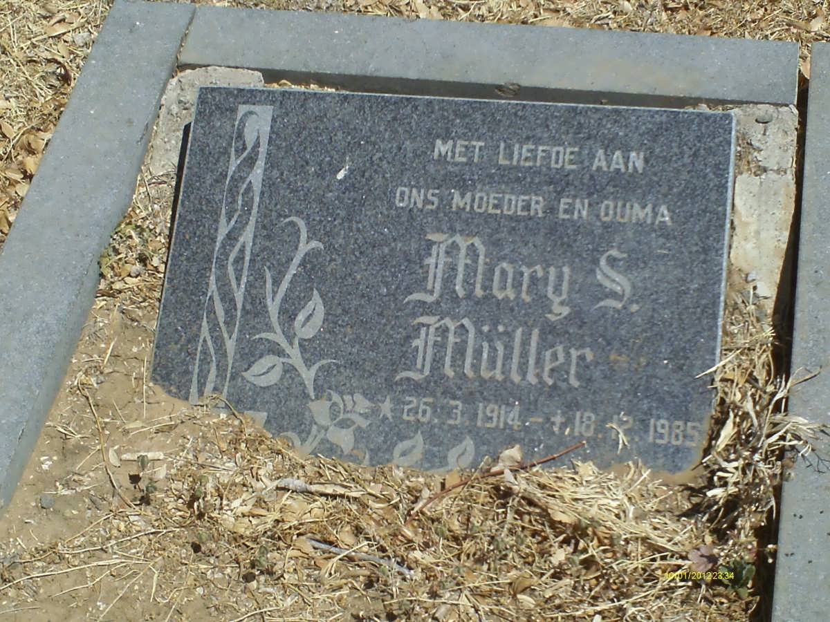 MULLER Mary S. 1914-1985