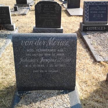 MERWE Johannes Jurgens, van der 1945-1962