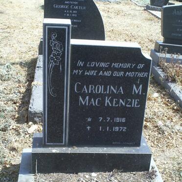Mac KENZIE Carolina M. 1916-1972