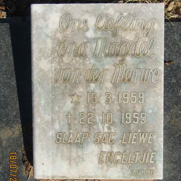 MERWE Ena Magdel, van der 1959-1959