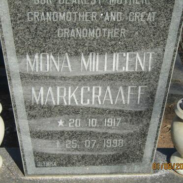 MARKGRAAFF Mona Millicent 1917-1998