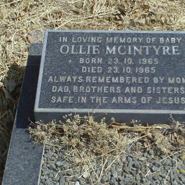 McINTYRE Ollie 1965-1965