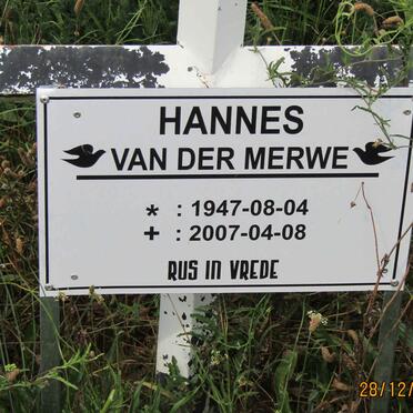 MERWE Hannes, van der 1947-2007