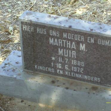 MUIR Martha M. 1888-1972