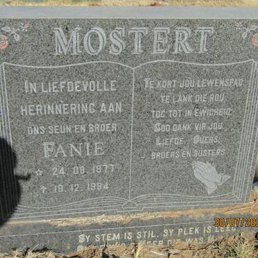 MOSTERT Fanie 1977-1994