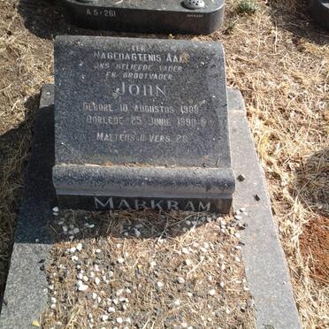 MARKRAM John 1908-1990 