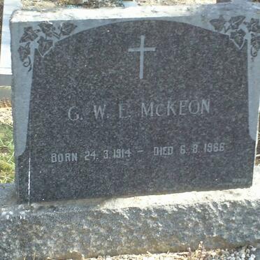 McKEON G.W.E. 1914-1966