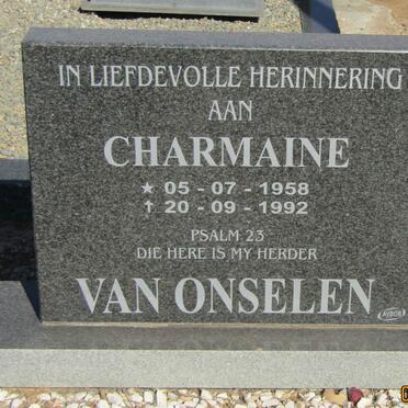ONSELEN Charmaine, van 1958-1992