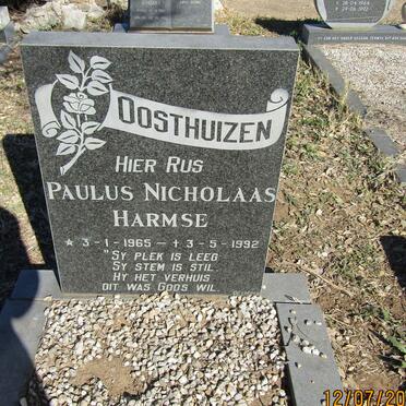 OOSTHUIZEN Paulus Nicolaas Harmse 1965-1992