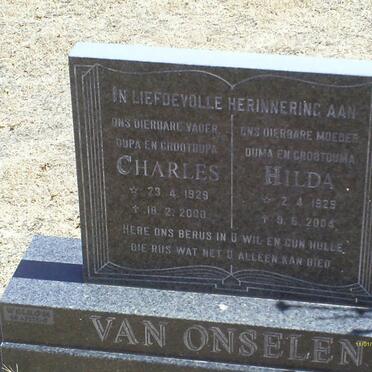 ONSELEN Charles, van 1929-2000 &amp; Hilda 1928-2004