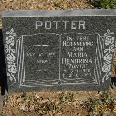 POTTER Maria Hendrina 1920-1993