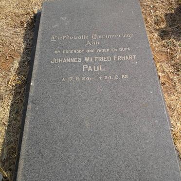 PAUL Johannes Wilfred Erhart 1924-1982