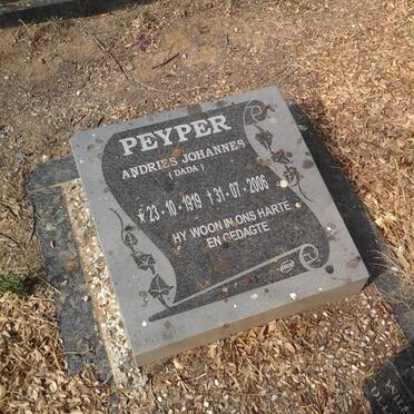 PEYPER Andries Johannes 1919-2006