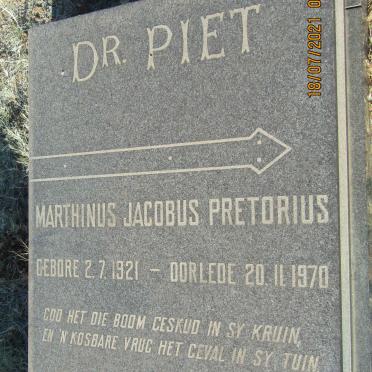 PRETORIUS Marthinus Jacobus 1921-1970