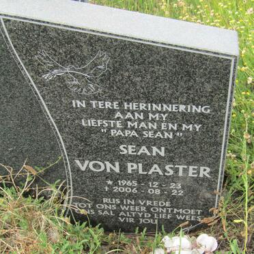 PLASTER Sean, von 1965-2006