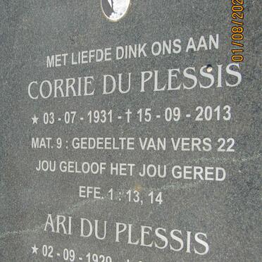 PLESSIS Corrie, du 1931-2013 &amp; Ari 1929-2016