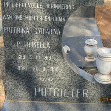 POTGIETER Fredrika Catharina Petronella 1918-1988
