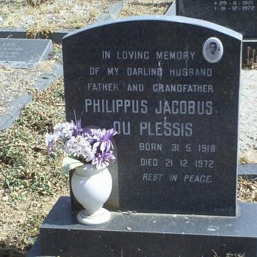 PLESSIS Philippus Jacobus, du 1918-1972