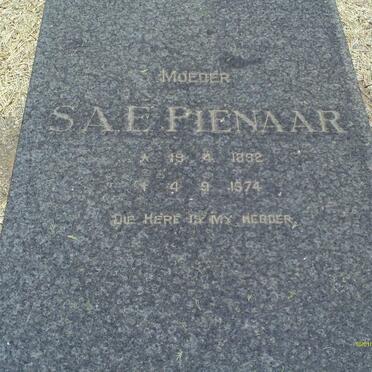 PIENAAR S.A.E. 1892-1974