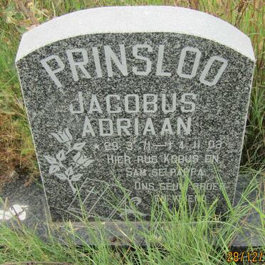 PRINSLOO Jacobus Adriaan 1971-2003