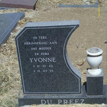 PREEZ Yvonne, du 1944-1993