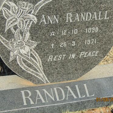 RANDALL Ann 1898-1971