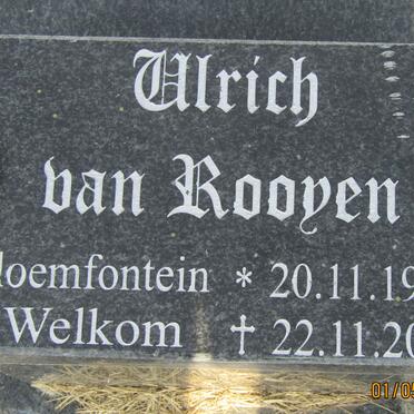 ROOYEN Ulrich, van 1959-2012