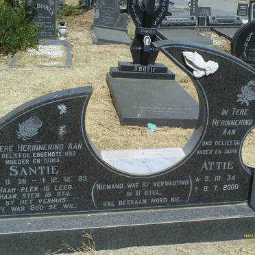 REYNEKE Attie 1934-2000 &amp; Santie 1936-1989