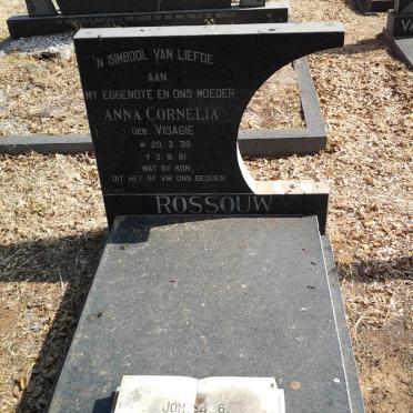 ROSSOUW Anna Cornelia nee VISAGIE 1939-1981