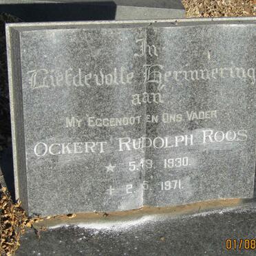 ROOS Ockert Rudolph 1930-1971