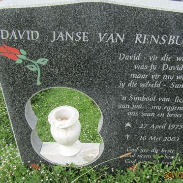 RENSBURG David, Janse van 1975-2003
