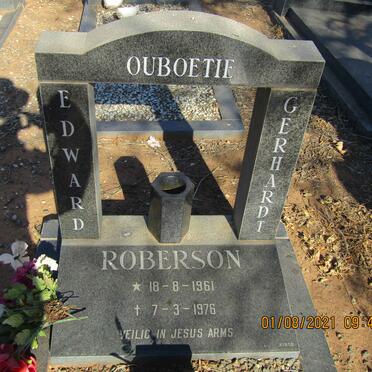 ROBERSON Edward Gerhardt 1961-1976 &amp; Bianca 1957-2021 1.